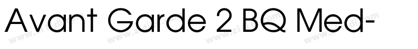 Avant Garde 2 BQ Med字体转换